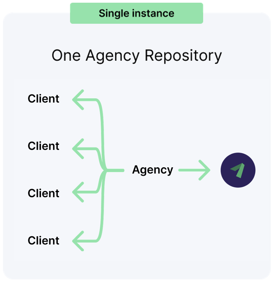 Single instance agency framework